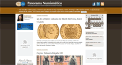 Desktop Screenshot of panoramanumismatico.com